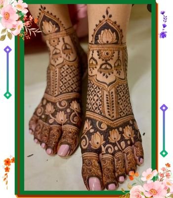 bridal leg mehndi 6